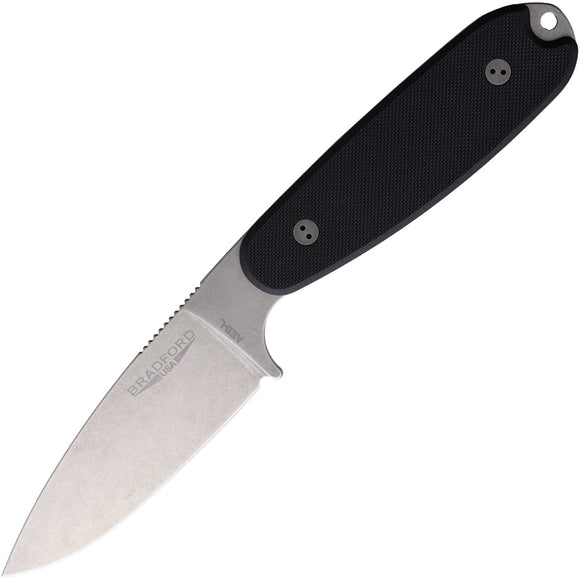 Bradford Knives Guardian 3.5 Ultralite Black G10 AEB-L Fixed Blade Knife 35U001A