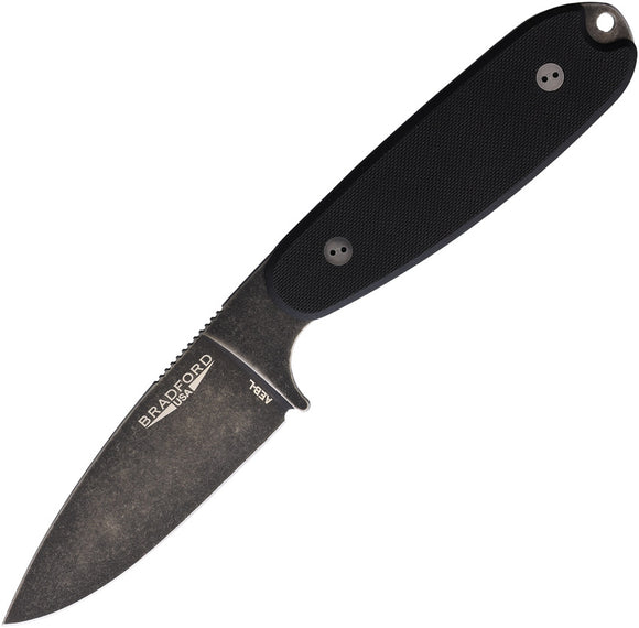 Bradford Knives Guardian 3.5 Ultralite Black G10 Nimbus AEB-L Fixed Blade Knife 35U001NA
