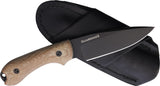 Bradford Knives Guardian 3 Natural Micarta Bohler N690 Fixed Blade Knife 3FE104B