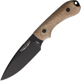 Bradford Knives Guardian 3 Natural Micarta Bohler N690 Fixed Blade Knife 3FE104B