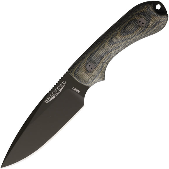 Bradford Knives Guardian 3 Camo Micarta Bohler N690 Fixed Blade Knife 3FE109OD
