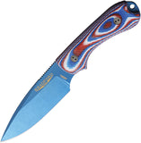 Bradford Knives Guardian 3 Red & White & Blue G10 PVD AEB-L Fixed Blade Knife 3FE125PA