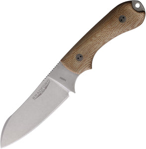 Bradford Knives Guardian 3 Brown Micarta Bohler N690 Fixed Blade Knife 3SF104