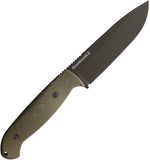 Bradford Knives Guardian 5.5 Green Micarta Bohler N690 Fixed Blade Knife 55S102OD