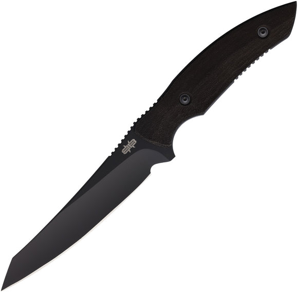 Brous Blades Mac Daddy Black G10 D2 Steel Fixed Blade Knife 269