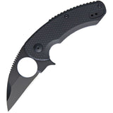 Brous Blades SSF Silent Soldier Linerlock Black Folding D2 Pocket Knife M002B