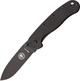 ESEE AVISPA Wasp Black D2 Folding Blade Framelock GFN Front Handle Knife 1302B