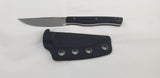 Bestech Knives Heidi Carbon Fiber D2 Steel Fixed Blade Knife w/ Sheath F01C