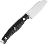 Bestech Knives Heidi Blacksmith 3 Black G10 14C28N Sheepsfoot Fixed Blade Knife FK07A