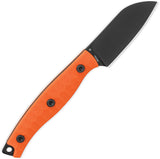 Bestech Knives Heidi Blacksmith 3 Orange G10 14C28N Sheepsfoot Fixed Blade Knife FK07B