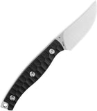 Bestech Knives Heidi Blacksmith 3 Black G10 14C28N Trailing Pt Fixed Blade Knife FK08A