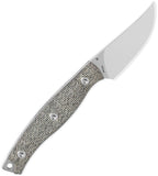 Bestech Knives Heidi Blacksmith 3 Green Micarta 14C28N Trailing Pt Fixed Blade Knife FK08C