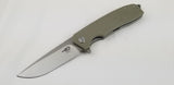 Bestech Lion G10 Linerlock Beige D2 Tool Steel Folding Drop Pt Blade Knife G01C