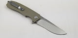 Bestech Lion G10 Linerlock Beige D2 Tool Steel Folding Drop Pt Blade Knife G01C