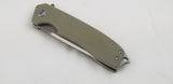 Bestech Lion G10 Linerlock Beige D2 Tool Steel Folding Drop Pt Blade Knife G01C