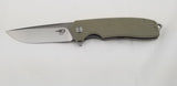 Bestech Lion G10 Linerlock Beige D2 Tool Steel Folding Drop Pt Blade Knife G01C