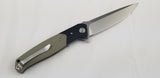 Bestech Knives Swordfish Linerlock G10 Black & Tan Folding Blade Knife G03B