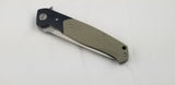 Bestech Knives Swordfish Linerlock G10 Black & Tan Folding Blade Knife G03B