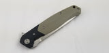 Bestech Knives Swordfish Linerlock G10 Black & Tan Folding Blade Knife G03B