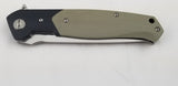 Bestech Knives Swordfish Linerlock G10 Black & Tan Folding Blade Knife G03B