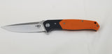 Bestech Knives Swordfish Linerlock Orange G10 Handle Folding Blade Knife G03C