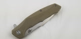 Bestech Warwolf G10 Linerlock Green Tan Textured Handle Folding Blade Knife G04C