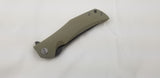 Bestech Knives Scimitar Tan G10 Beige Linerlock Folding Clip Blade Knife G05C2