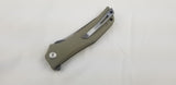 Bestech Knives Scimitar Tan G10 Beige Linerlock Folding Clip Blade Knife G05C2