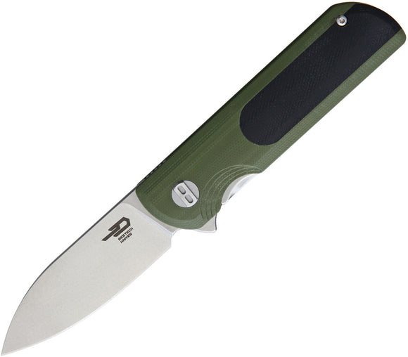 Bestech Knives Linerlock G10 Green & Black Handle Steel Folding Blade Knife G07A