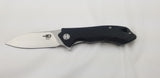 Bestech Knives Beluga Black G10 D2 Steel Stonewash Drop Pt Folding Knife G11D2