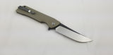 Bestech Knives Paladin Linerlock Beige Ceramic Ball Bearing Folding Knife G13B2