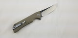 Bestech Knives Paladin Linerlock Beige Ceramic Ball Bearing Folding Knife G13B2