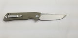 Bestech Knives Paladin Linerlock Beige G10 Folding D2 Steel Tanto Knife G16B1