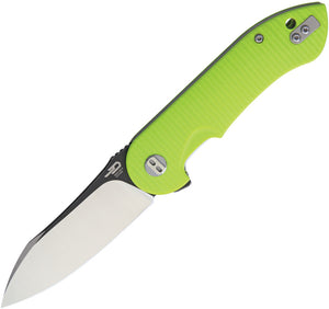 Bestech Knives Torpedo Green G10 D2 Steel 2-Tone Drop Pt Folding Knife G17C2