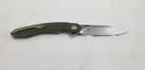 Bestech Knives Fanga Green G10 Folding D2 Steel Pocket Knife G18B