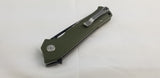 Bestech Knives Muskie Green G10 Folding D2 Steel Pocket Knife G20B2