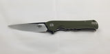 Bestech Knives Muskie Green G10 Folding D2 Steel Pocket Knife G20B2