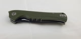 Bestech Knives Muskie Green G10 Folding D2 Steel Pocket Knife G20B2