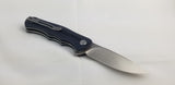 Bestech Knives Bobcat Linerlock Black/Blue G10 Folding D2 Steel Knife G22D1