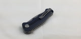 Bestech Knives Bobcat Linerlock Black/Blue G10 Folding D2 Steel Knife G22D1