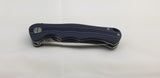 Bestech Knives Bobcat Linerlock Black/Blue G10 Folding D2 Steel Knife G22D1