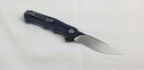 Bestech Knives Bobcat Linerlock Black/Blue G10 Folding D2 Steel Knife G22D2