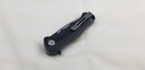 Bestech Knives Bobcat Linerlock Black/Blue G10 Folding D2 Steel Knife G22D2