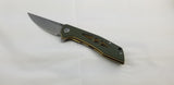 Bestech Knives EYE OF RA Linerlock Green Folding Knife G23B