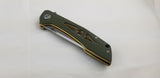 Bestech Knives EYE OF RA Linerlock Green Folding Knife G23B