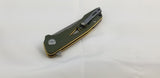 Bestech Knives EYE OF RA Linerlock Green Folding Knife G23B