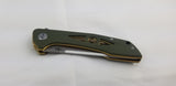 Bestech Knives EYE OF RA Linerlock Green Folding Knife G23B