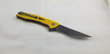 Bestech Knives EYE OF RA Linerlock Yellow Folding Knife g23c
