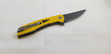 Bestech Knives EYE OF RA Linerlock Yellow Folding Knife g23c