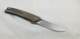 Bestech Knives Swift Beige Micarta Linerlock D2 Folding Knife 30c1